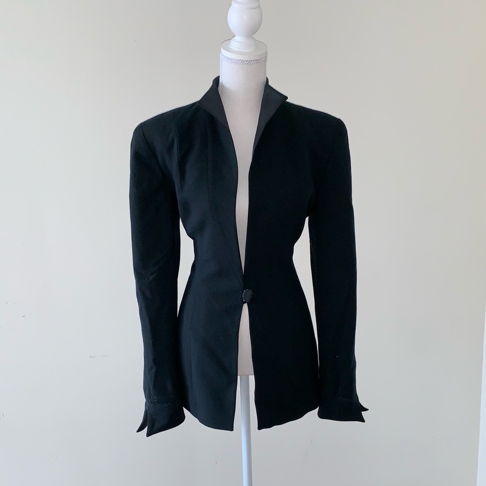Christian Dior blazer with stand up collar